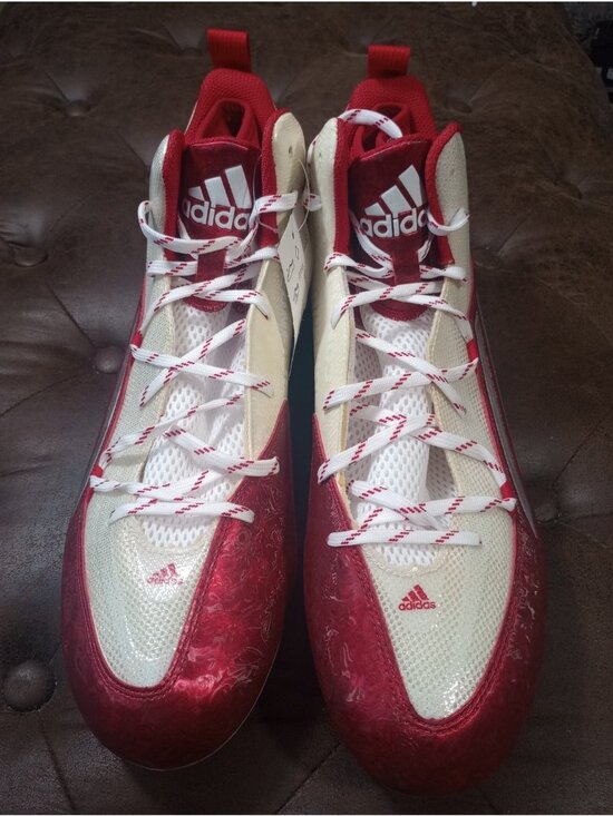 New Adidas Crazyquick 2.0 Mid Soccer/Football Cleats Red & White   Size 15 main image 11